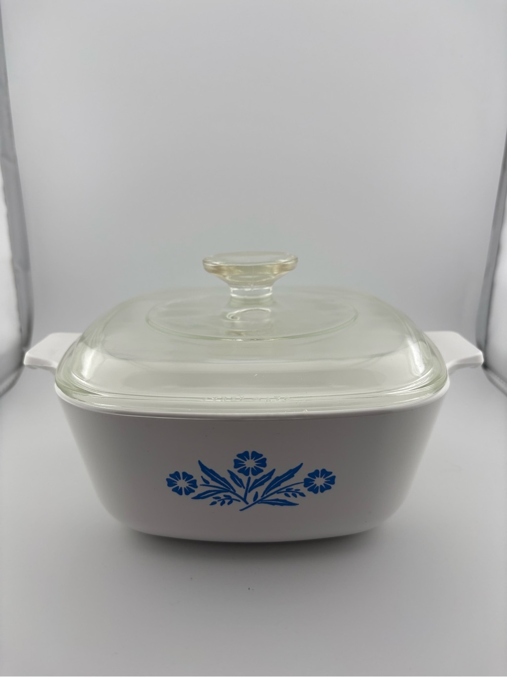Vintage Corning Ware Blue Cornflower 1.5 Quart Casserole Dish P-1 1/2-B with Lid